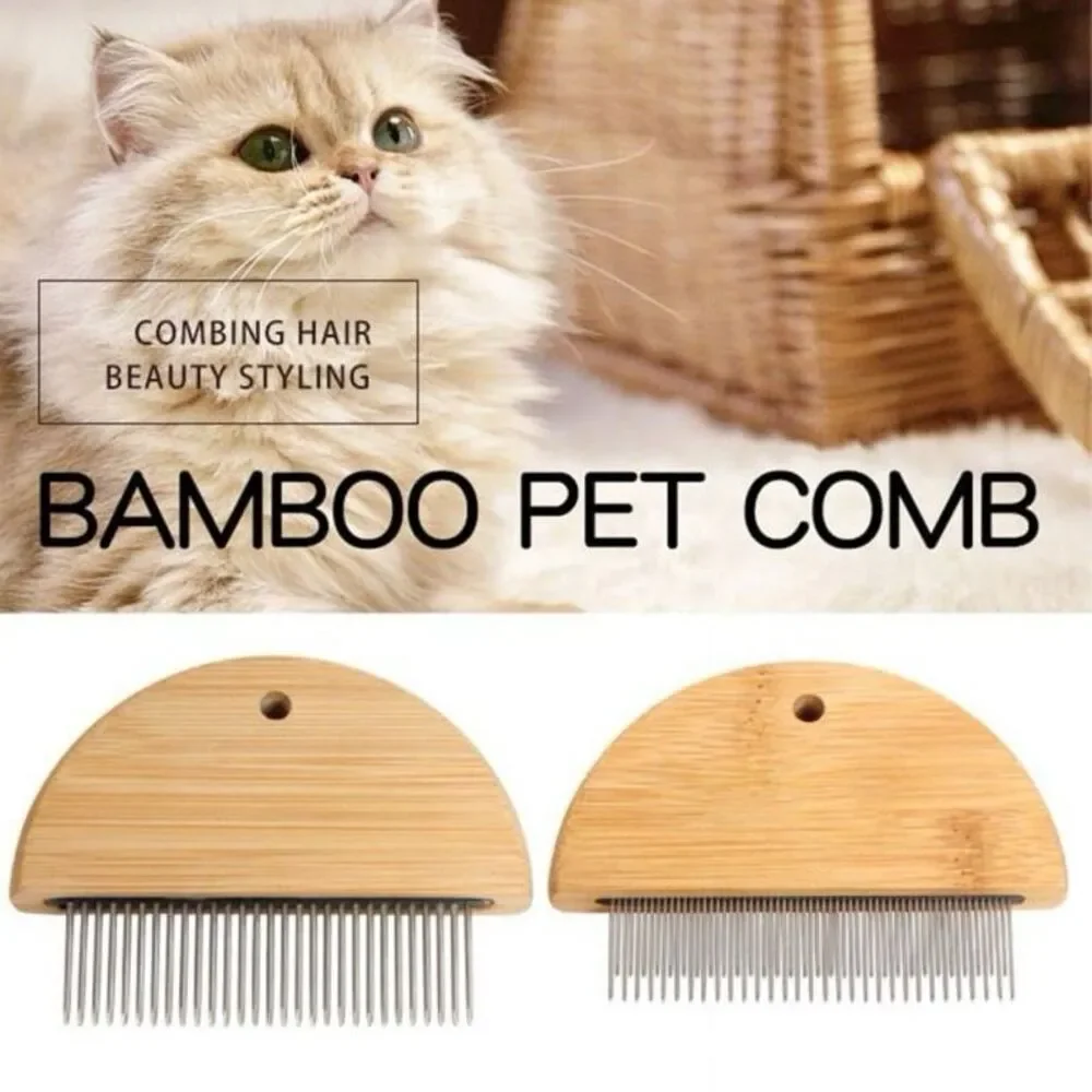 Left Wind 3pc Dog/Cats Hair Removal Comb Flea Removal Grooming Stainless Steel